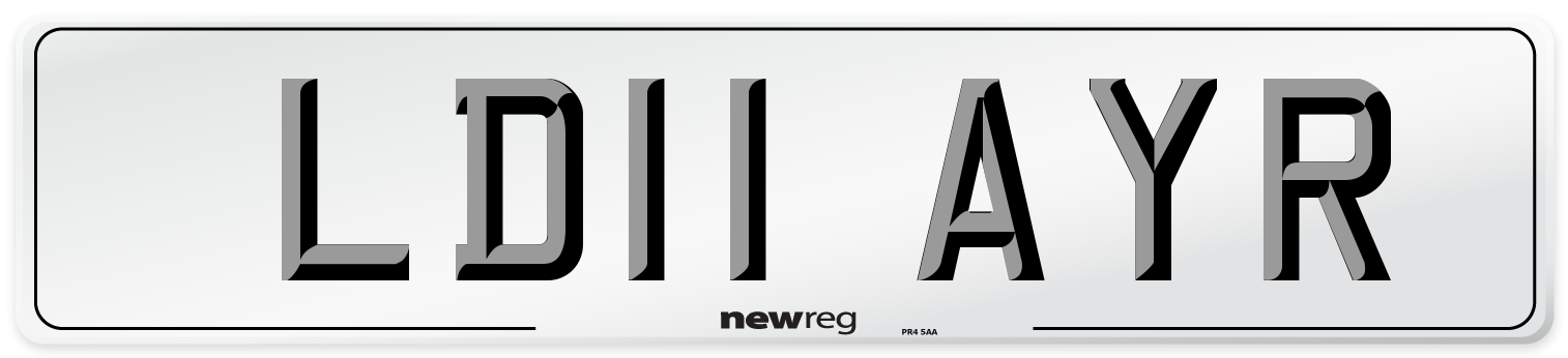 LD11 AYR Number Plate from New Reg